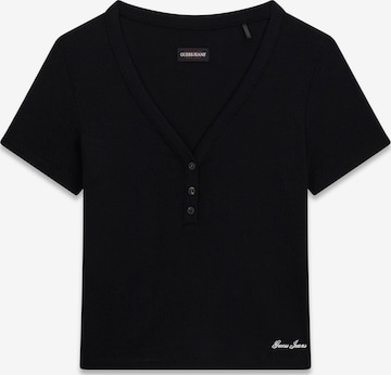 juoda GUESS JEANS Marškinėliai: priekis