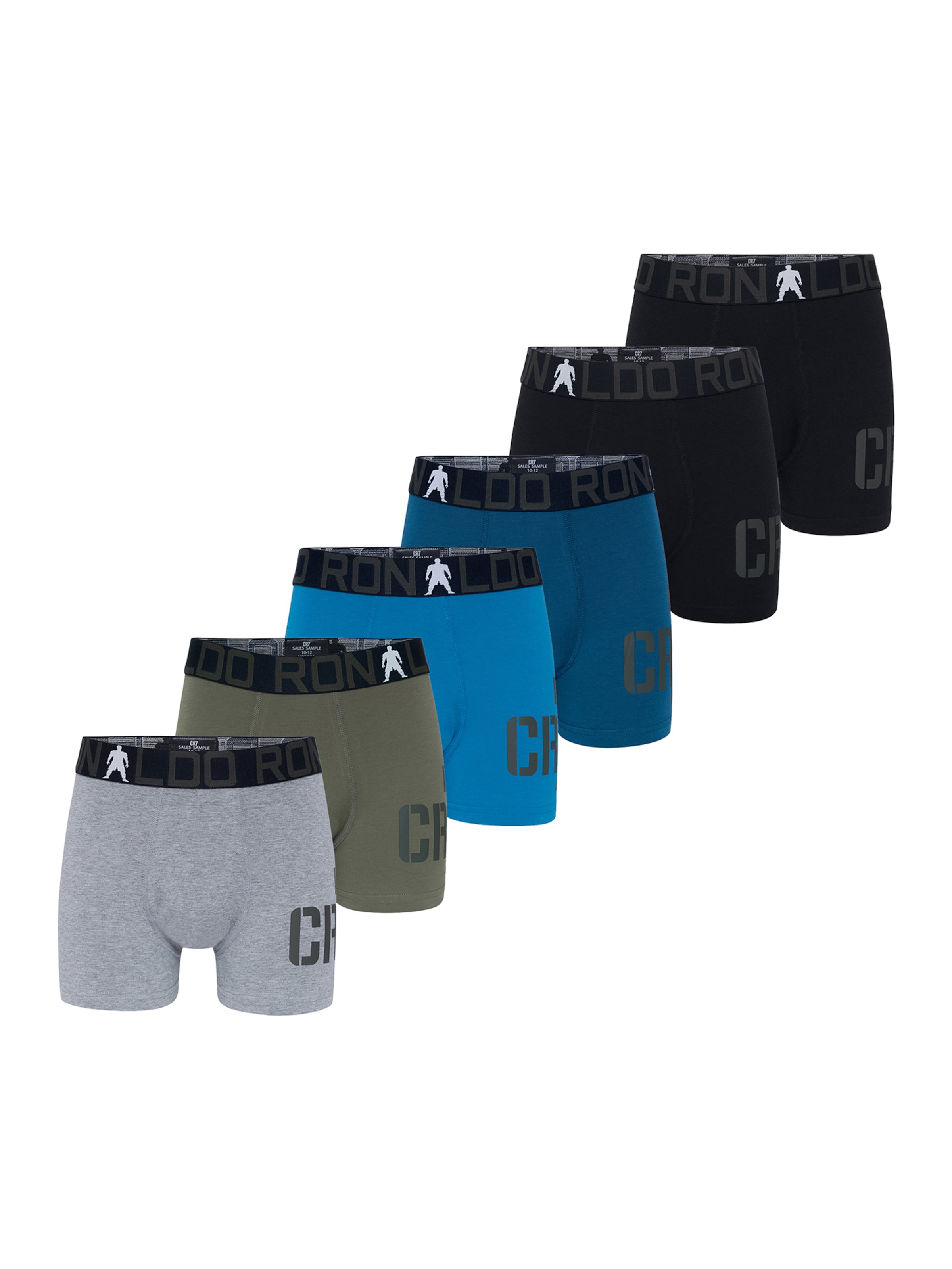 CR7 - Cristiano Ronaldo Boxershorts ' World Cup ' in Blau: Vorderseite