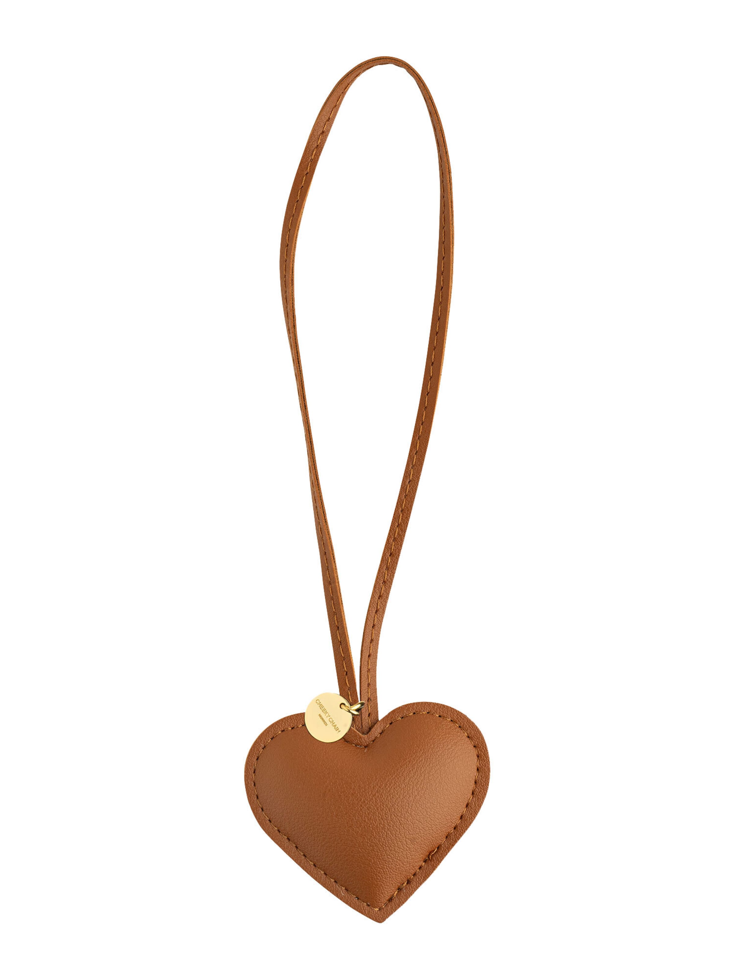 Cheeky Chain Munich Bag accessories 'Herz' in Brown: front