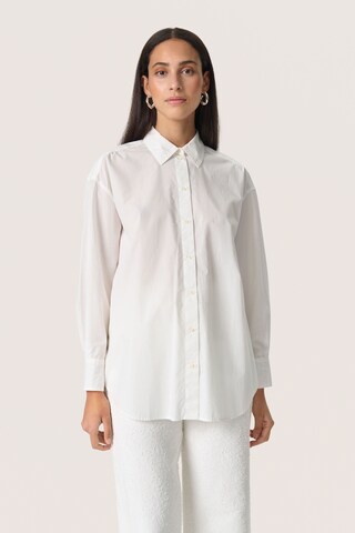 SOAKED IN LUXURY Blouse 'Jani' in White: front