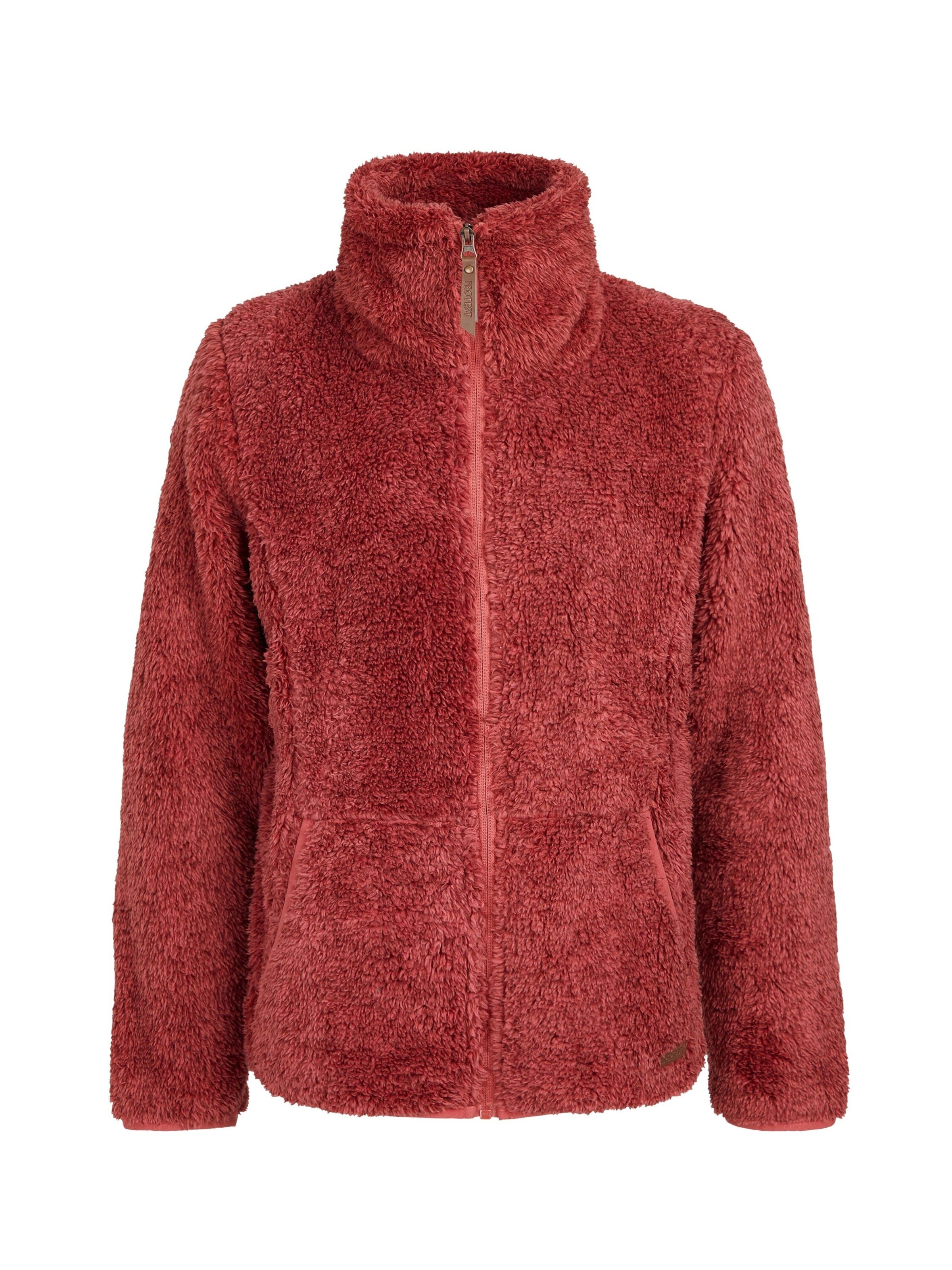 PROTEST Fleece jacket 'Riri JR' in Red: front