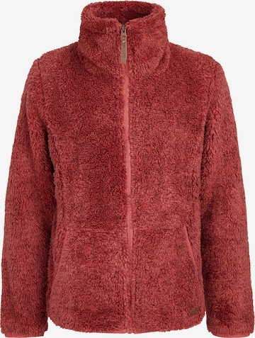 PROTEST Fleece jacket 'Riri JR' in Red: front