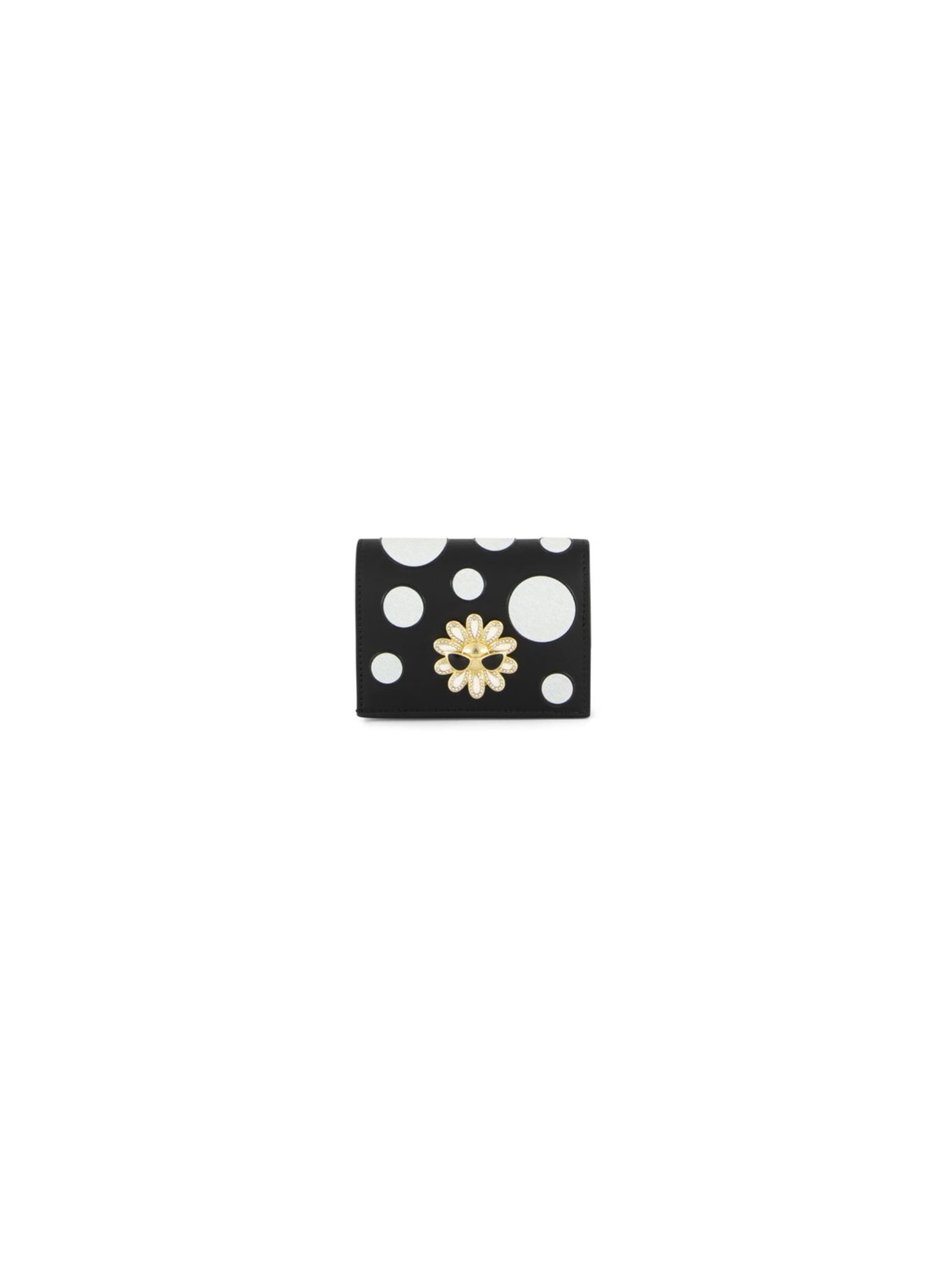 Braccialini - Cartera 'Wallet Pois' en negro: frente
