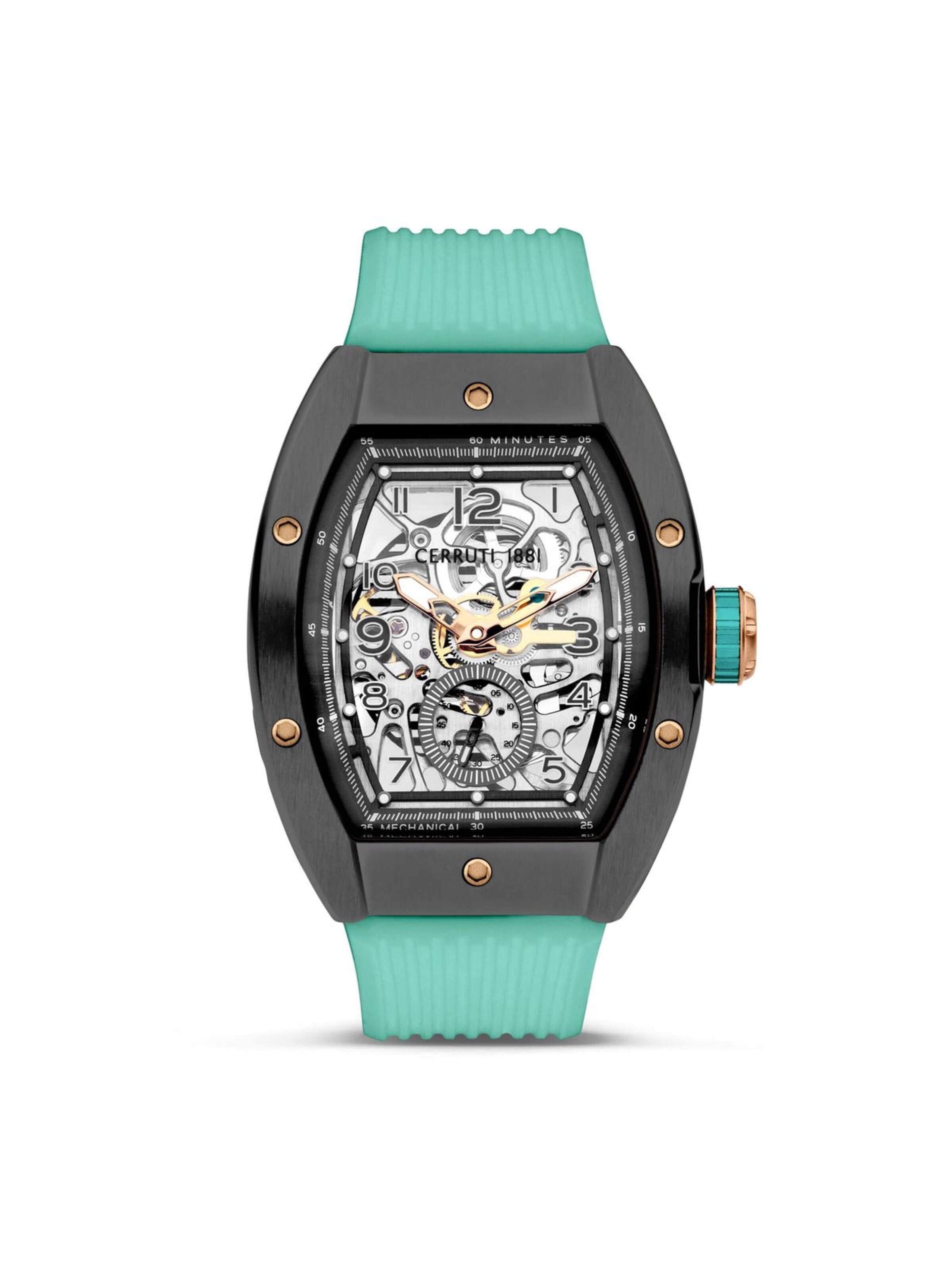 Montre à affichage analogique 'Ovaro' CERRUTI 1881 en vert : devant