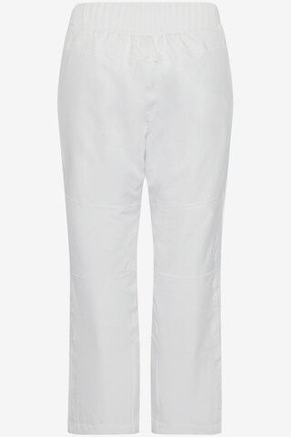Ulla Popken Regular Athletic Pants in White