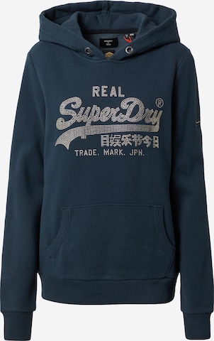 Superdry Sweatshirt in Blue: front