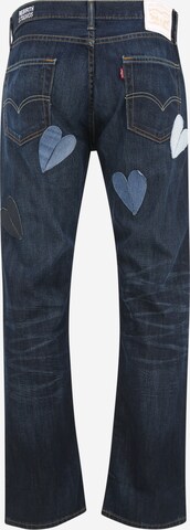 Levi's® Upcycling Slimfit Jeans 'Kelvyn Colt Design 504' in Blau
