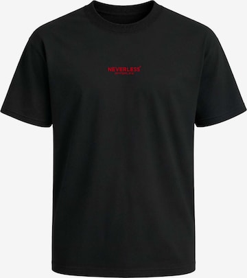 Neverless Shirt 'Spider Lilies' in Black: front