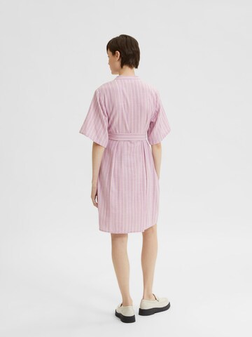 SELECTED FEMME Shirt Dress 'HELINA' in Pink