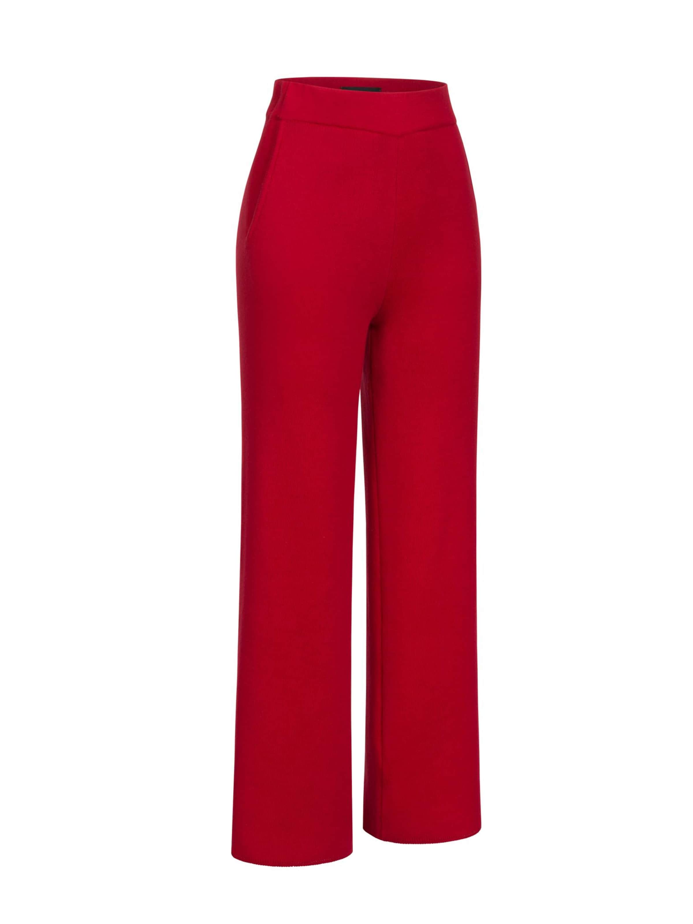 Loosefit Pantalon Anushka en rouge : devant