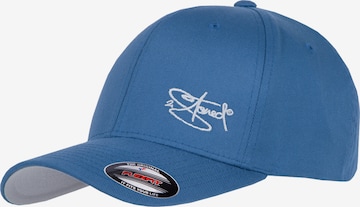 2Stoned Cap 'Flexfit Wooly Combed Classic' in Blue: front