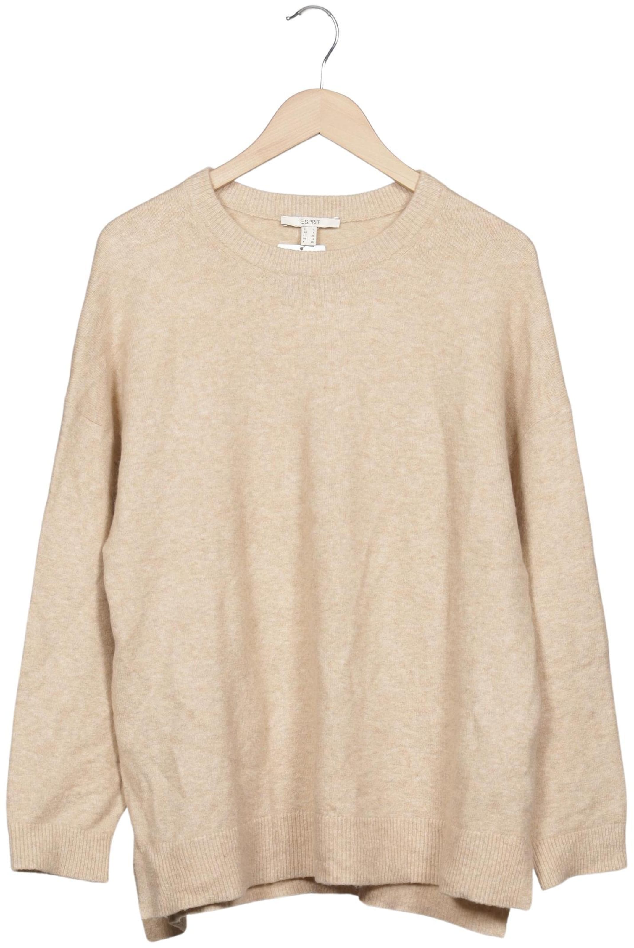 ESPRIT Sweater & Cardigan in L in Beige: front