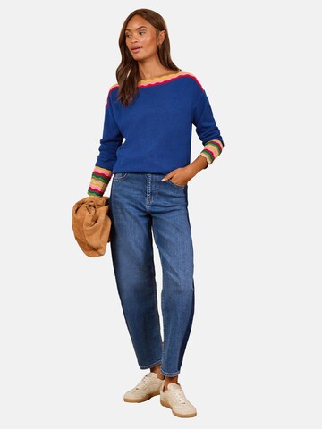Pull-over love & roses en bleu : devant