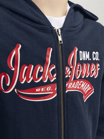 Jack & Jones Junior Zip-Up Hoodie in Blue