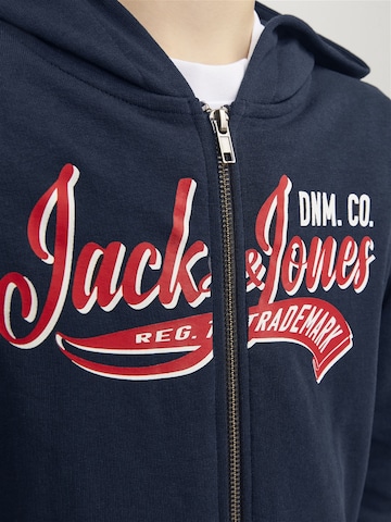 Jack & Jones Junior Sweatjakke i blå