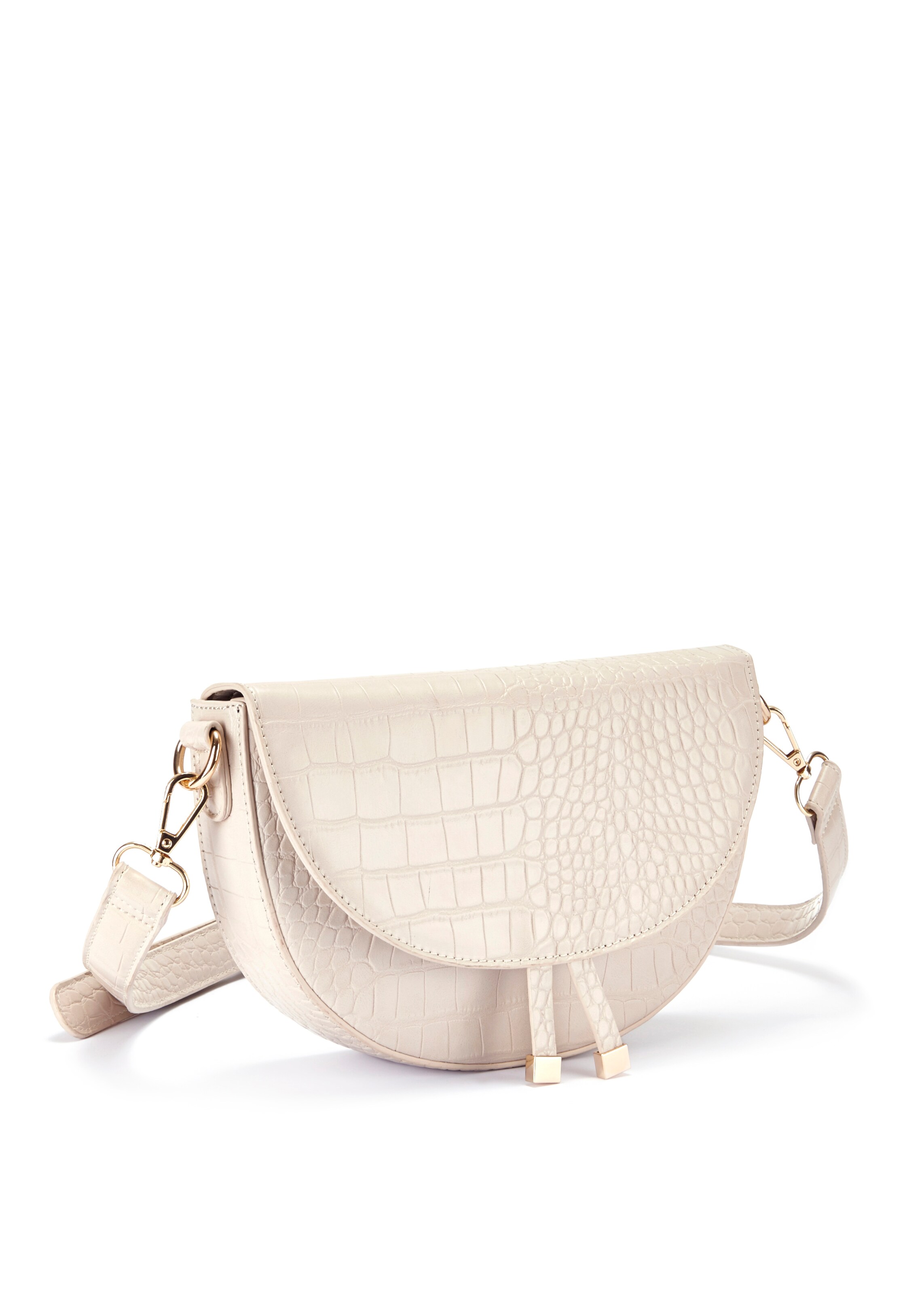 VIVANCE Crossbody Bag in Beige: front
