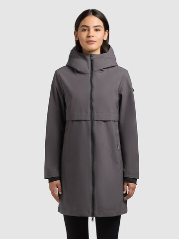 khujo Between-seasons coat 'June' in Grey: front