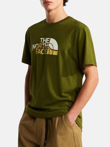 THE NORTH FACE Tričko 'MNT LINE RG SS' - Zelená: predná strana