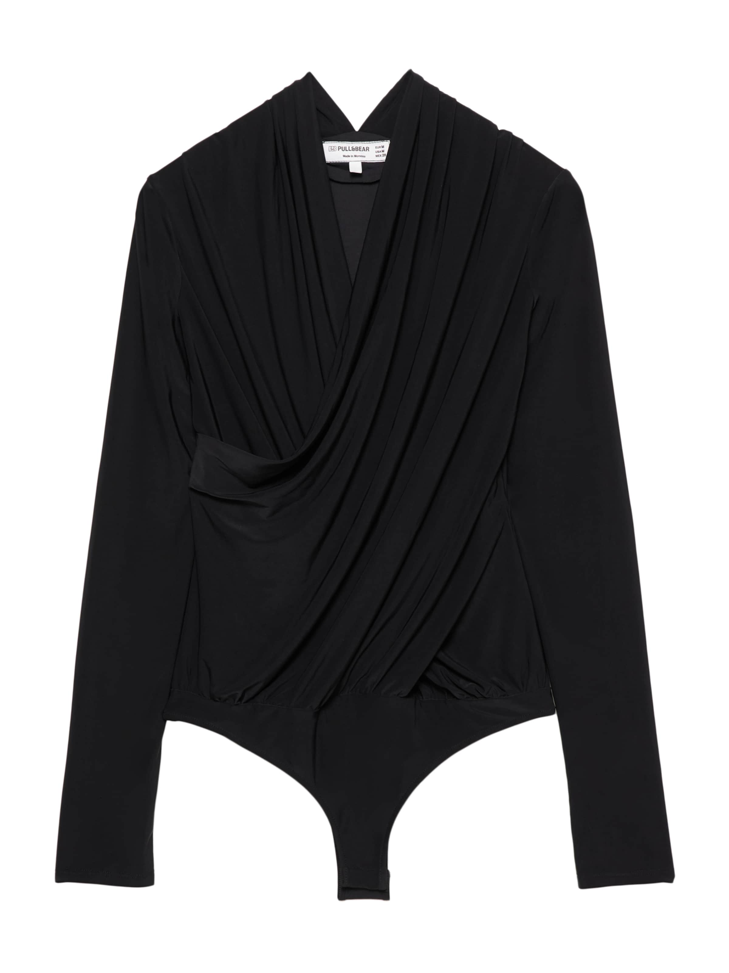 Pull&amp;Bear Боди в черно: отпред