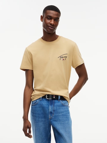 Tommy Jeans Футболка в Бежевый: спереди