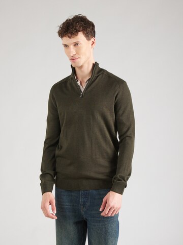 Bruun & Stengade Sweater 'Pelle' in Green: front