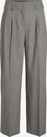 VILA Wide leg Pleated Pants 'Hyborn' in Grey: front