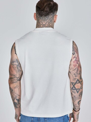 SikSilk Shirt 'Sleeveless' in Beige