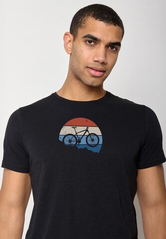 GREENBOMB Shirt 'Bike Winter' in Zwart