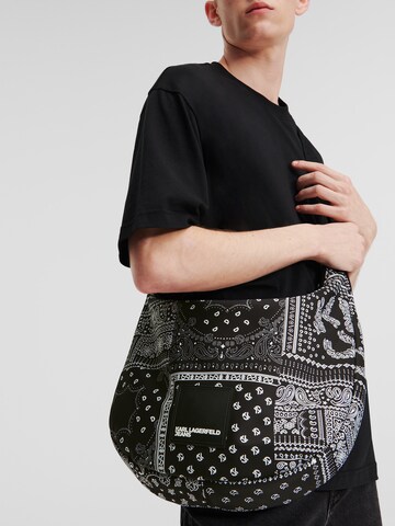 Geantă de umăr de la KARL LAGERFELD JEANS pe negru: față