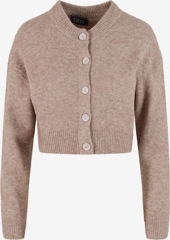 Urban Classics Gebreid vest in Bruin: voorkant