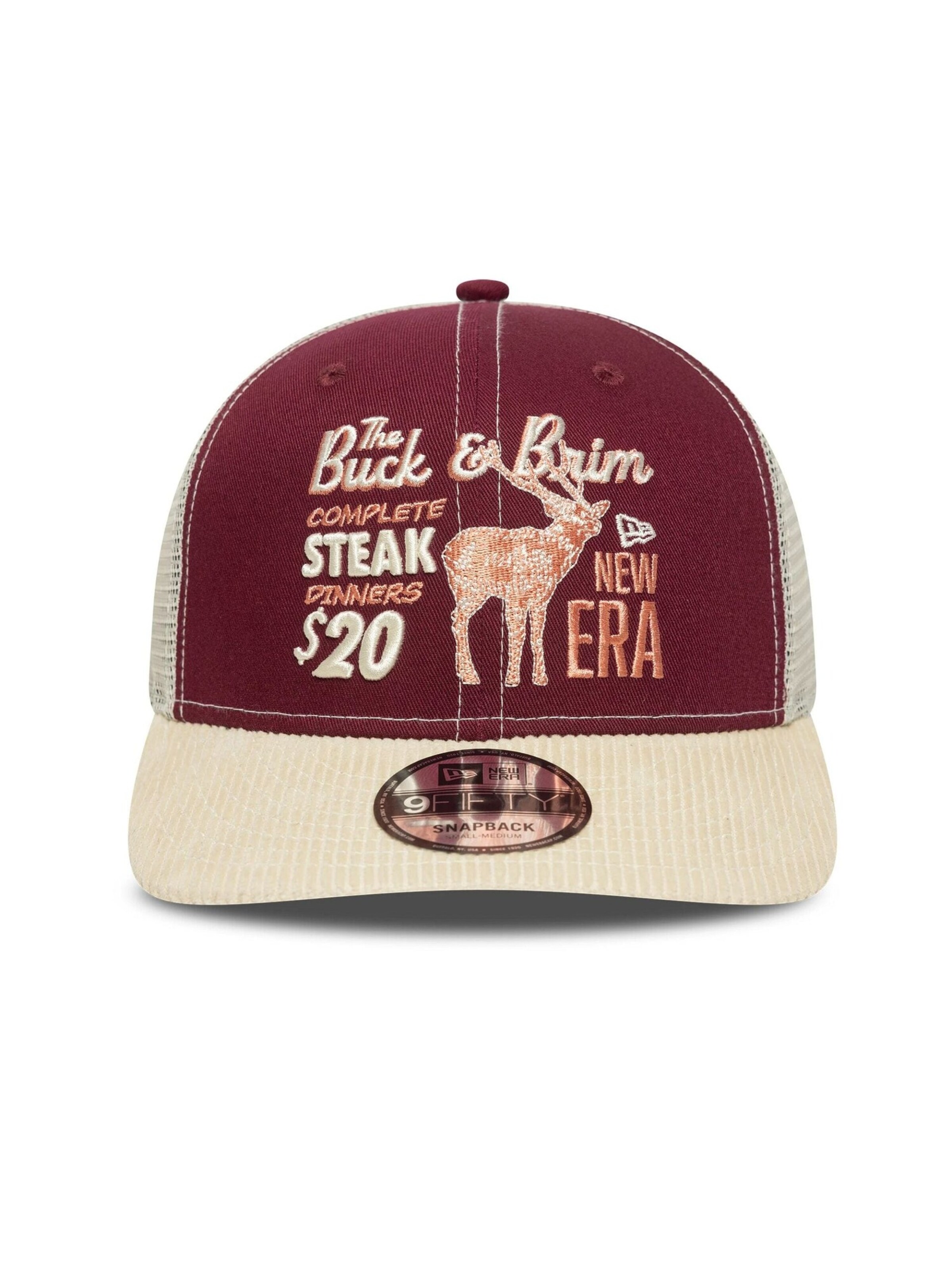NEW ERA Cap '9FIFTY Complete Steak Dinners' in Red