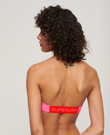 Superdry Bandeau Bikinitop in Roze