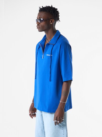 VAMOS CLO - Camisa 'Christmas Rose' em azul