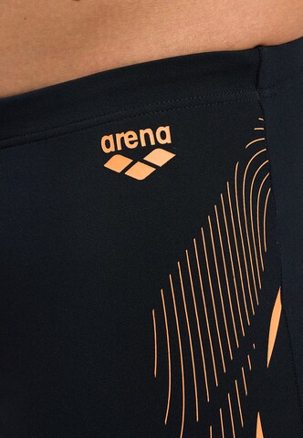 ARENA Athletic Swim Trunks 'GRAPHIC' in Black