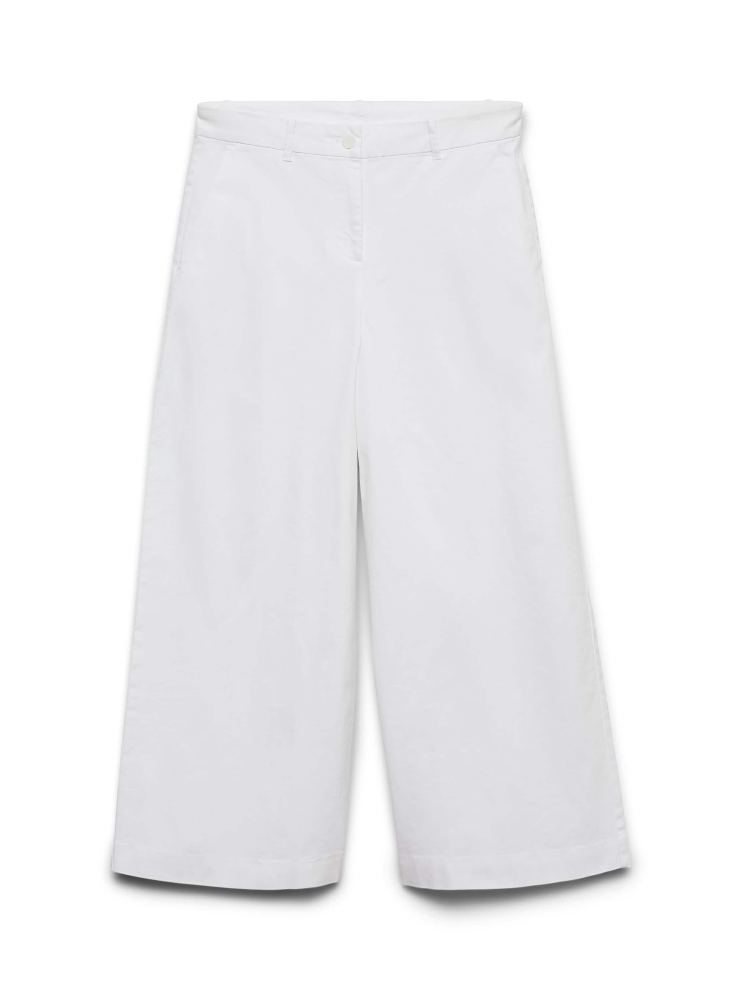 Wide Leg Pantalon 'AWVana' VERO MODA en blanc : devant