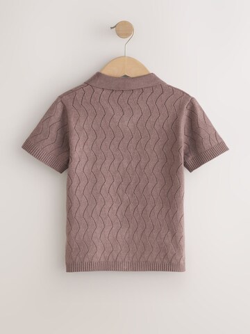 Next Gebreid vest in Bruin