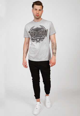 TOP GUN T-Shirt in Grau