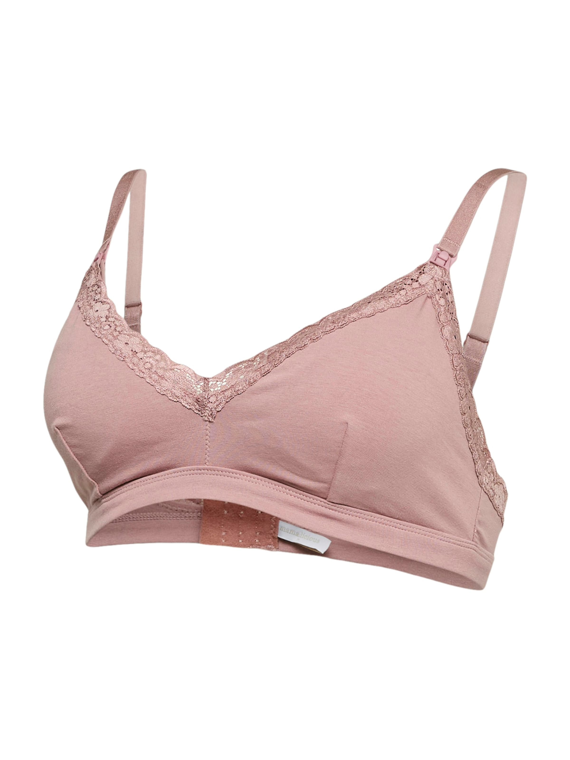 MAMALICIOUS Triangle Nursing bra 'MLSiffa' in Pink: front
