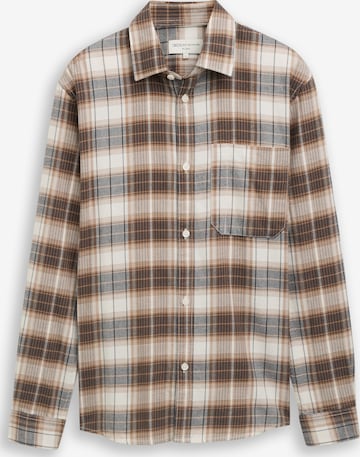 TOM TAILOR DENIM Рубашка в Коричневый: спереди