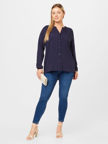 ONLY Carmakoma Blouse 'Anita' in Blue
