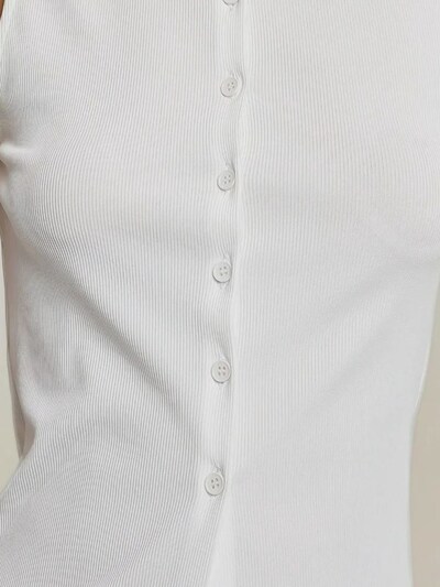 Hiccup Tops en tricot en XS en blanc, Vue avec produit