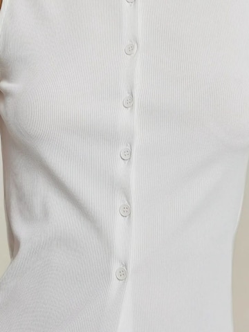 Hiccup - Top de malha em branco