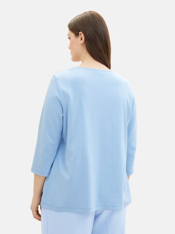 Tom Tailor Women + Shirt in Blue