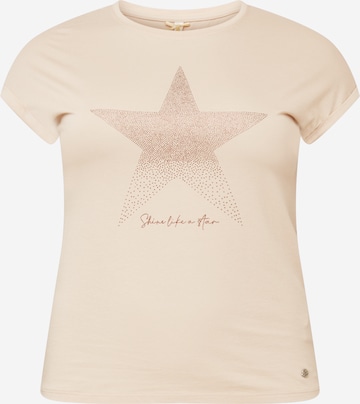 Key Largo Shirt 'GALAXY' in Beige: voorkant