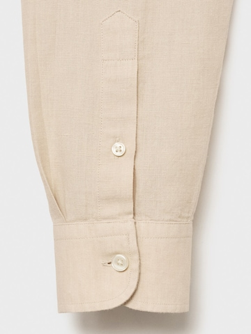 MANGO MAN Regular fit Skjorta 'Chennai' i beige