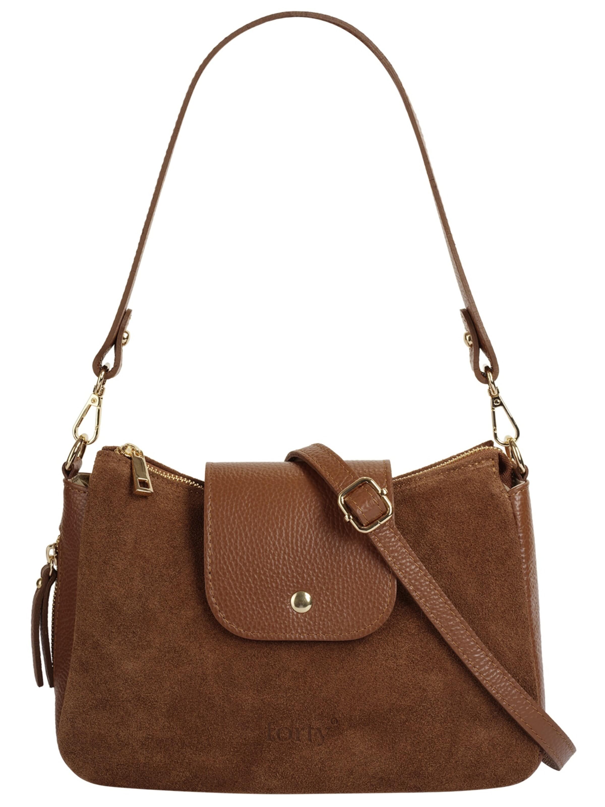 forty° Handbag 'AURILONA' in Brown: front
