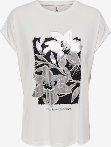 T-shirt 'ONLFREE NEW' ONLY en blanc : devant