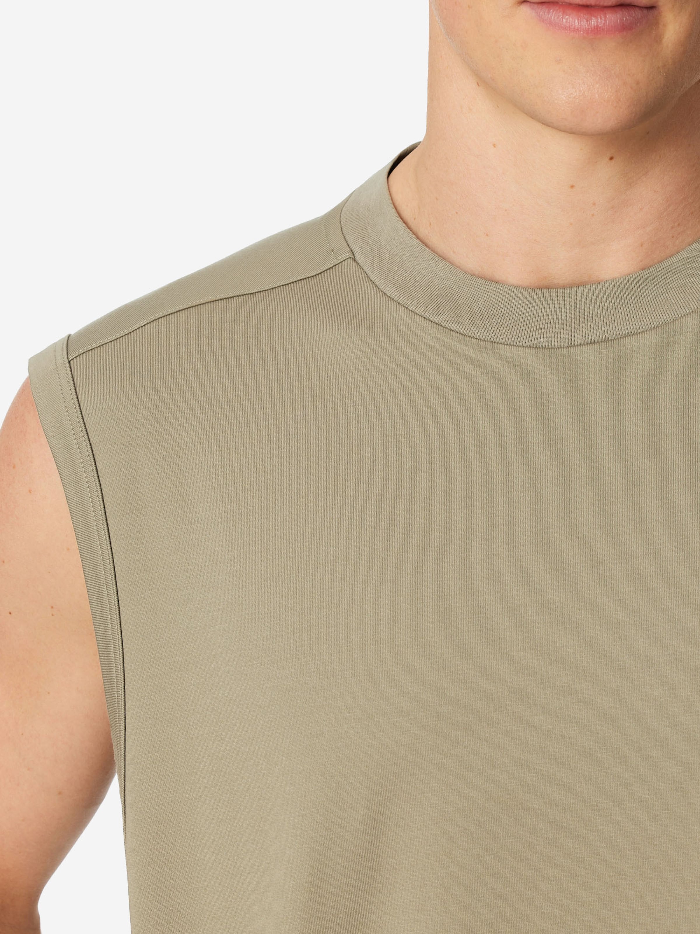 Pyjama long 'Modern' SCHIESSER en beige