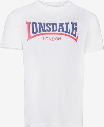 LONSDALE Футболка в Белый: спереди