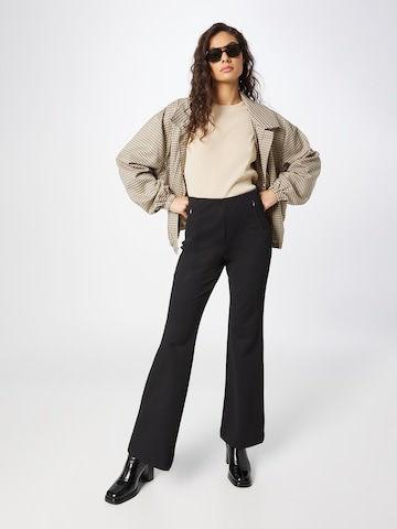 MAC Bootcut Broek in Zwart